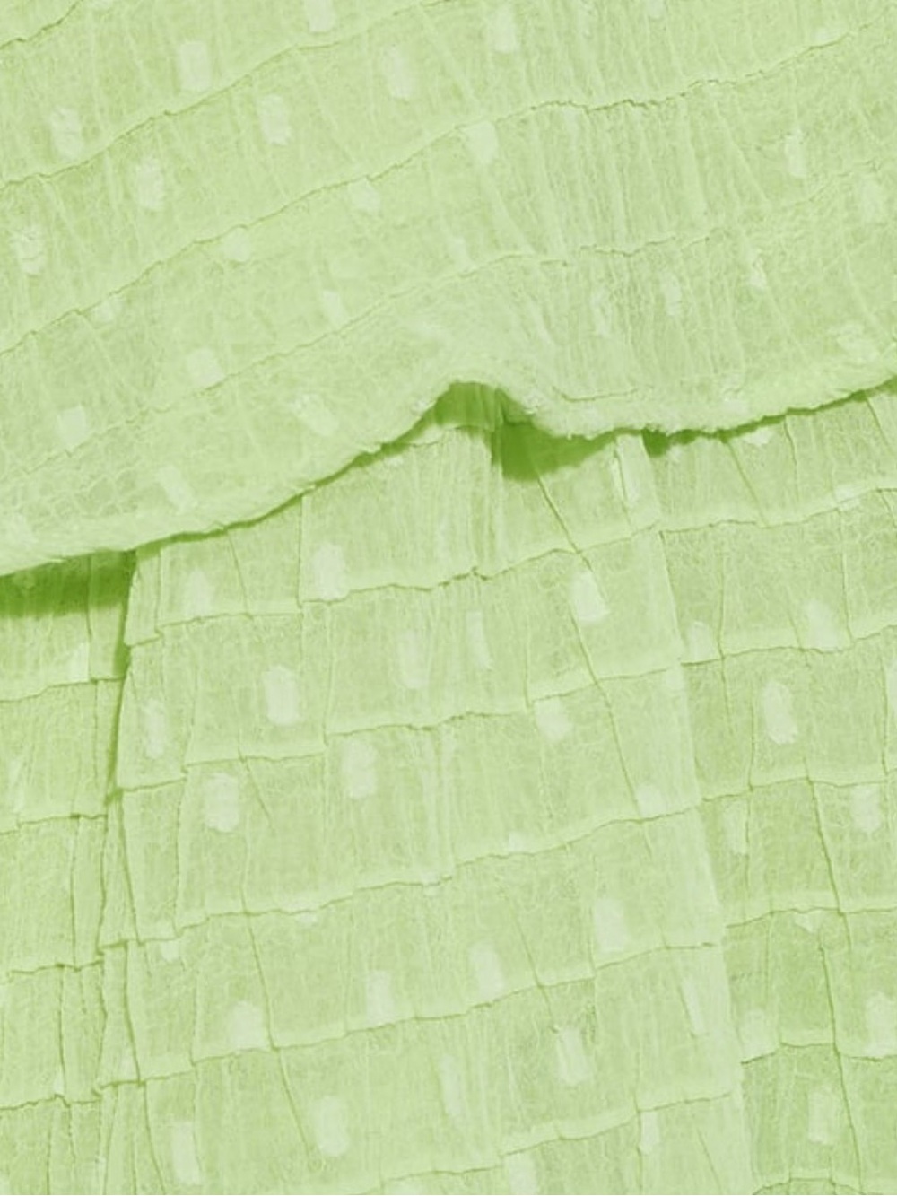 Light Green Tiered Ruffle Tank Top - Picture 4 of 5